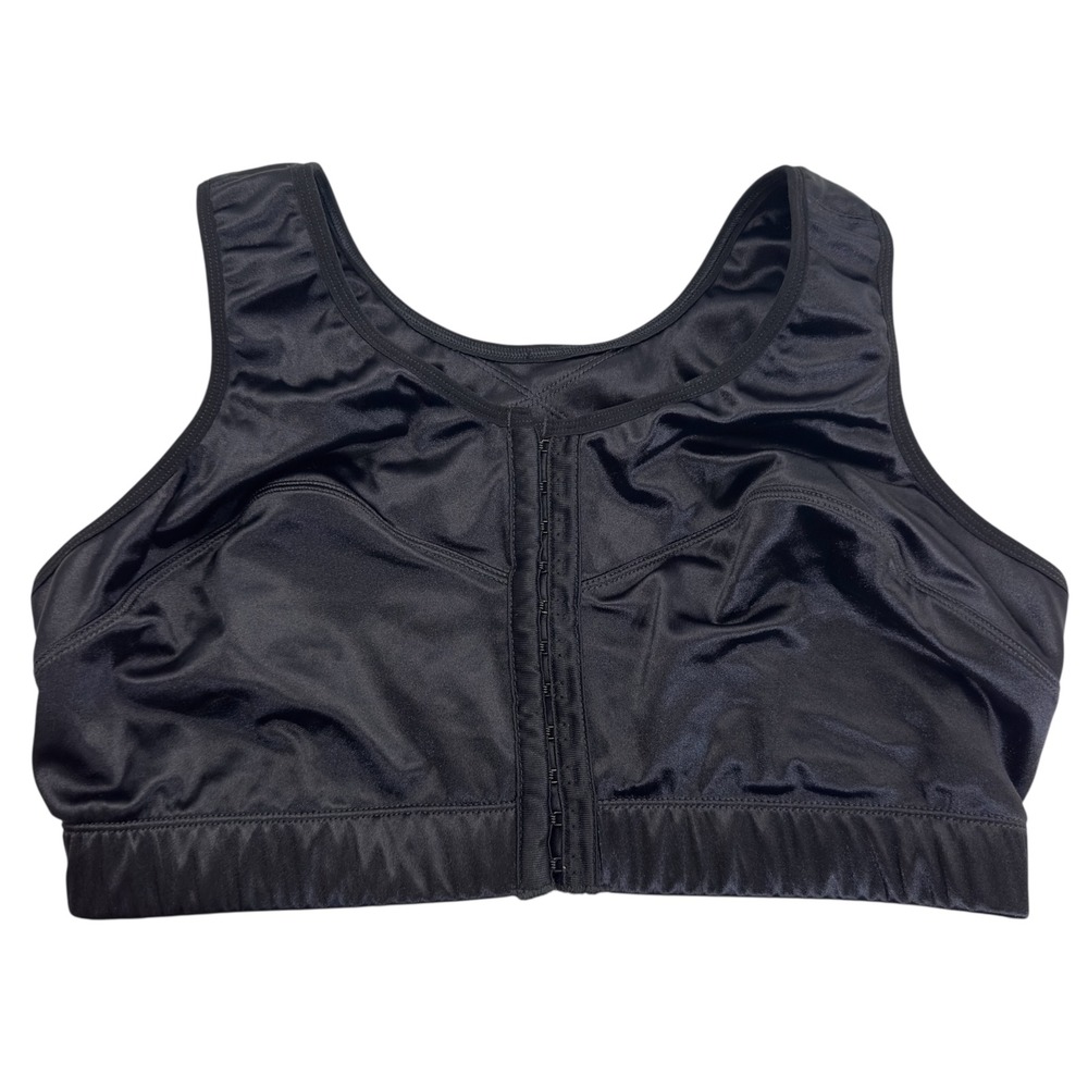 ENELL Sport High Impact Front Closure Sports Bra Black NL100 Womens Size 5